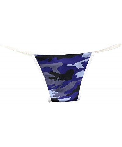 Men's Micro Low Rise Lingerie Thong Underwear G-String Thongs Bikini Briefs - Camouflage - CS197Y536L0 $23.36 G-Strings & Thongs