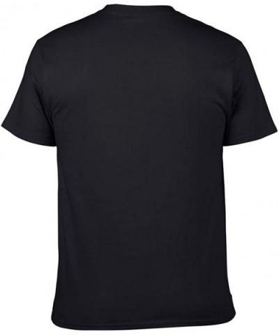 Mens Summer Fashion Tees Solid Color Basic Layer T-Shirts Casual Crew Neck Short Sleeve Tops Blouses - Black - CW195ZTDNDC $2...