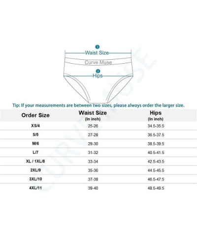 Womens Plus Size 100% Cotton High Waist Hipster Briefs Panties-6PK - Ivory-gray-deep Green-nude-white Print-pink Print(6 Pack...