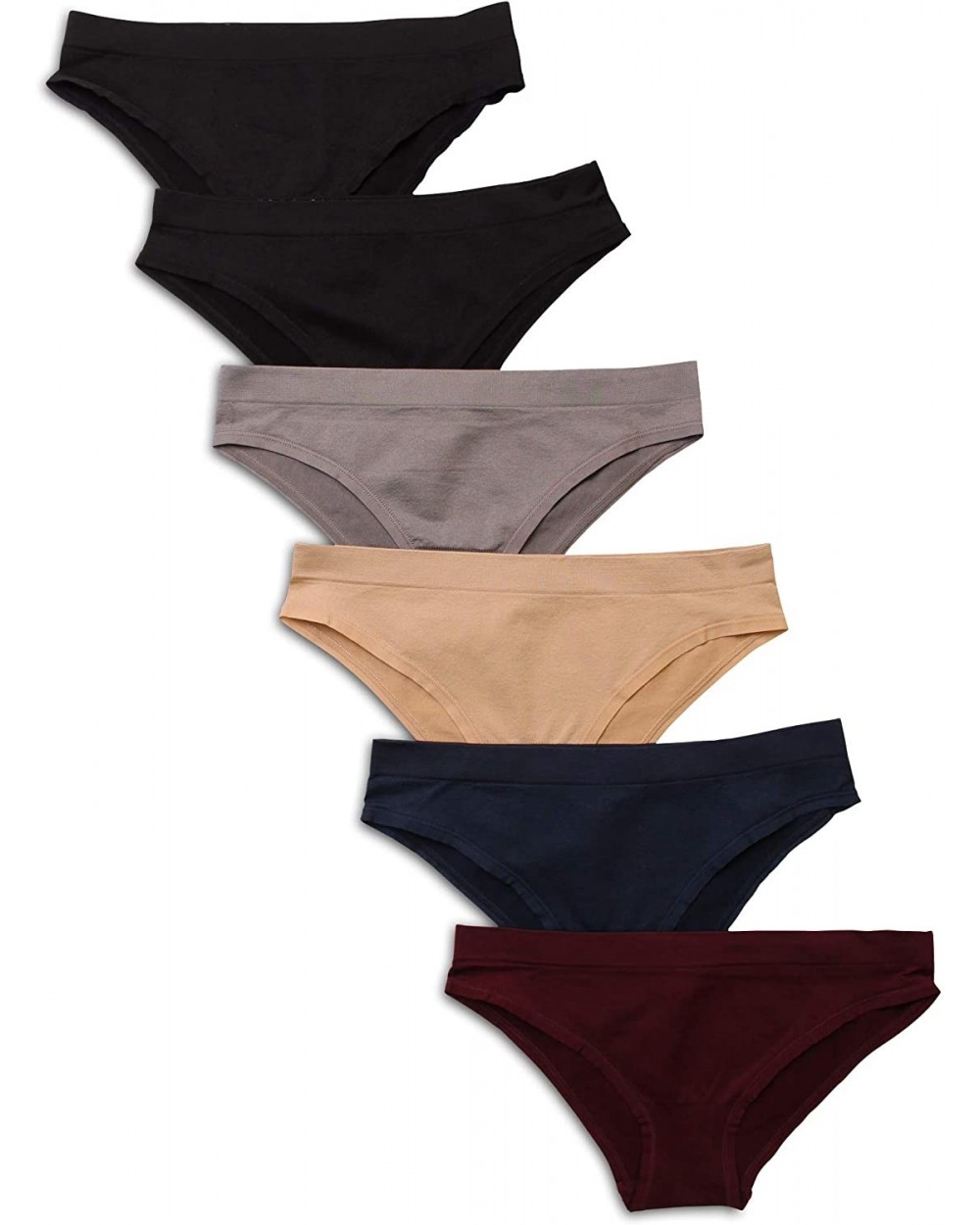 6-Pack Women's Cheekini Bikini Soft Stretch Panties - Classics - C918A8CIRHX $40.11 Panties