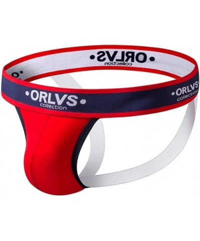 Men Sexy Underwear Letter Printed Boxer Briefs Shorts Bulge Pouch Underpants - Red - CH18O3XU0I7 $20.56 Boxer Briefs