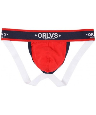 Men Sexy Underwear Letter Printed Boxer Briefs Shorts Bulge Pouch Underpants - Red - CH18O3XU0I7 $20.56 Boxer Briefs