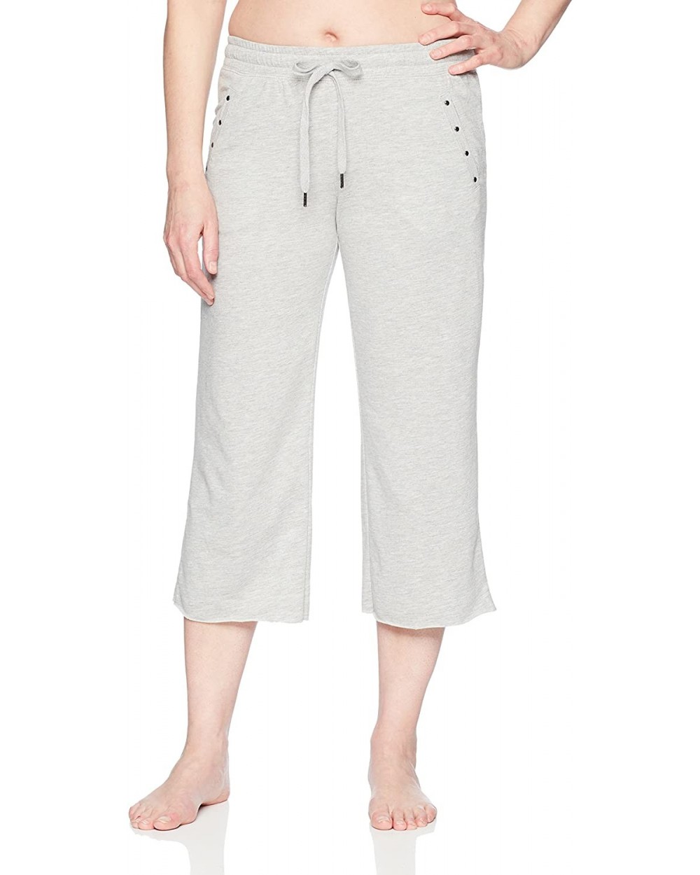 Women's Sleepwear Pajama Pant - Heather Grey Crop - CC18826RHEG $50.92 Bottoms