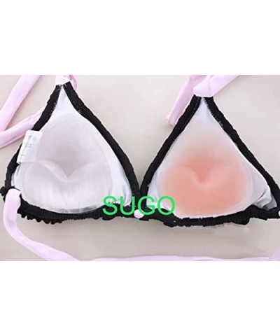 Bikini Silicone Triangle Enhancer Insert Pads Swimsuit Breast Push Up - CL1205BLD1P $15.21 Accessories