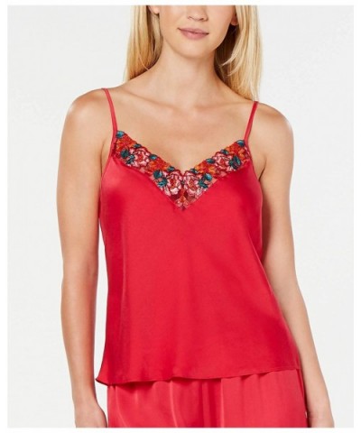 Embroidered Pajama Camisole (Love Potion- Medium) - CA19DD36Z2G $40.02 Camisoles & Tanks