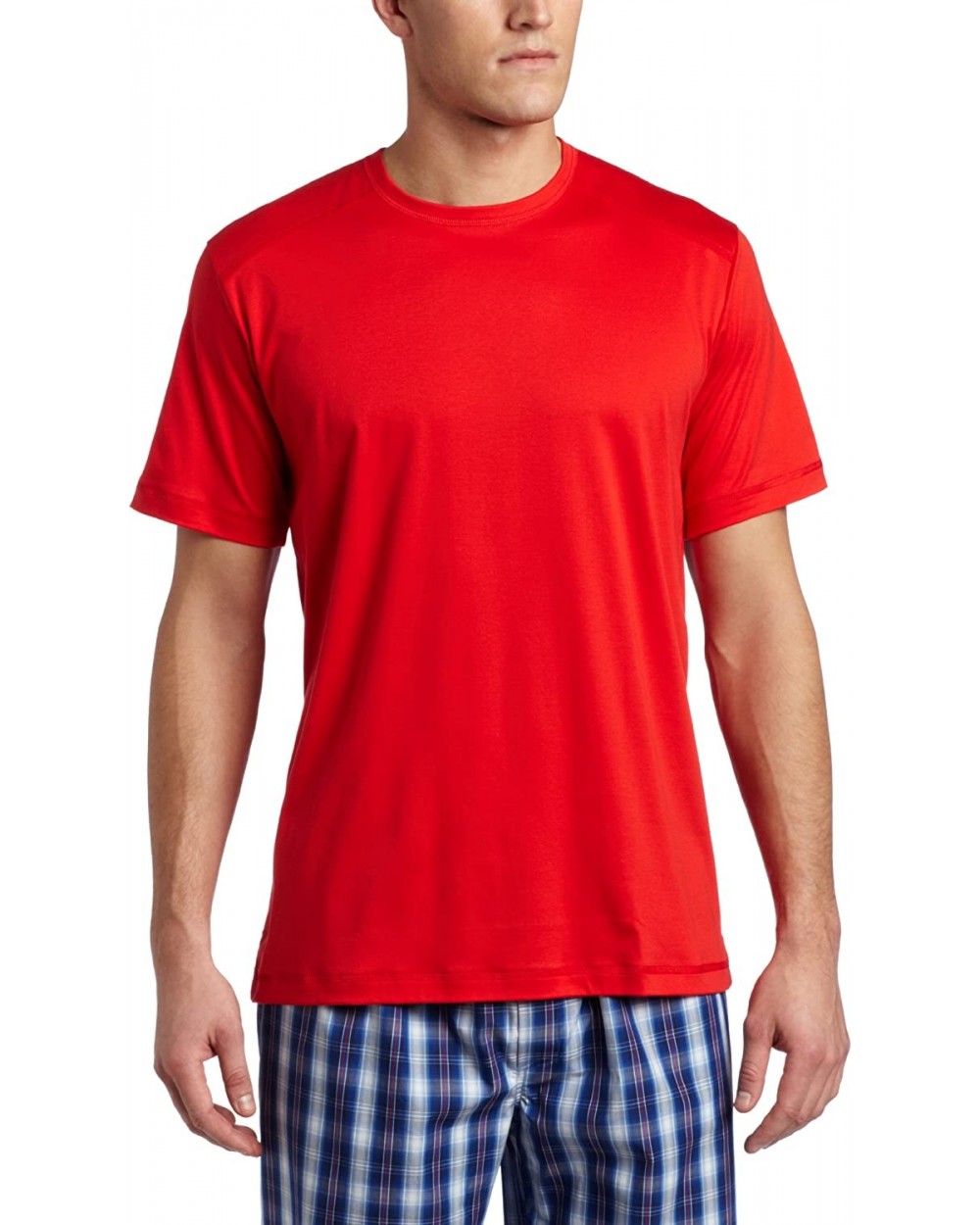 Men's Long Island Short Sleeve Shirt - Hibiscus - C9117P8JW8X $73.20 Sleep Tops