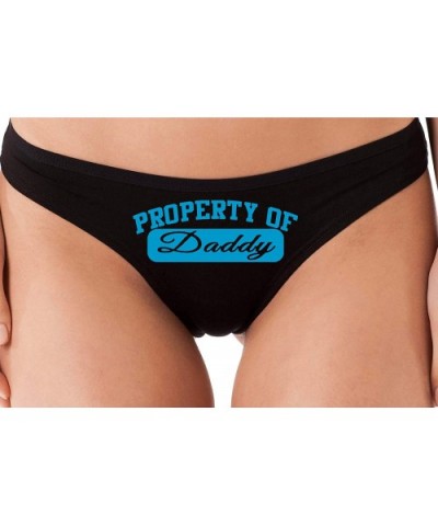 Property of Daddy BDSM DDLG CGL Daddys Princess Athletic Look - Sky Blue - CQ18S4H9GHK $21.00 Panties