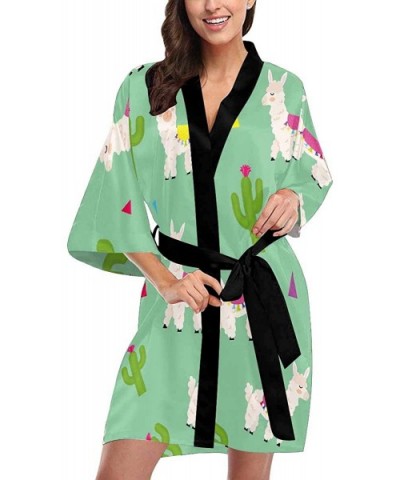 Custom Cute Panda Animal Hello Women Kimono Robes Beach Cover Up for Parties Wedding (XS-2XL) - Multi 3 - C5194S59SK2 $80.73 ...