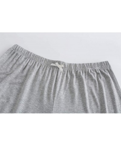 Pajamas Shorts Women Sleeping Wear PJ Bottoms - Grey Melange Short - CG18GQKDH20 $19.20 Bottoms