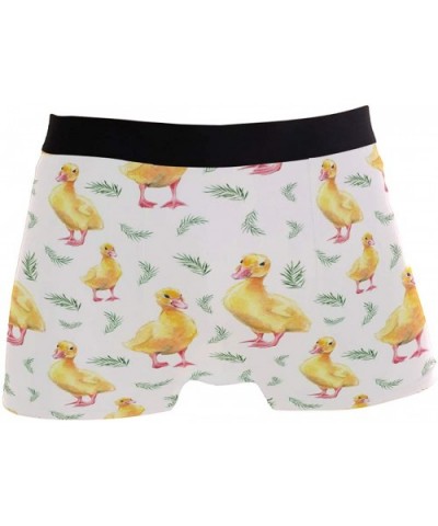 Duck Mens Boxer Briefs Underwear Breathable Stretch Boxer Trunk with Pouch - CW18YGNQXSN $26.13 Boxer Briefs