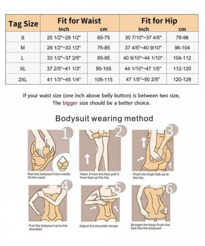 Womens Shapewear Tummy Control Waist Trainer Bodysuit Girdles Extra Firm Control Compression Seamless - Black - C518UY8G644 $...