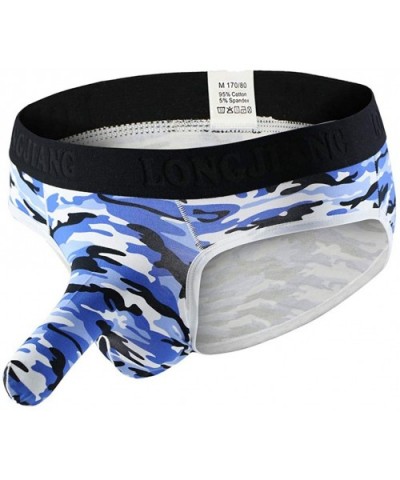 Mens Underwear Camouflage Elephant Bulge Boxer Briefs Pouch T Lingerie Shorts Underpants Zulmaliu - Blue - CA18MH0L8O3 $12.26...