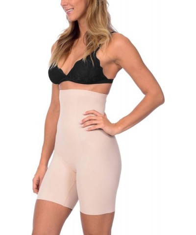 Extra High Waist Boy Short with Targeted Front Panel - Nude - CD18KIXEHW6 $35.43 Shapewear