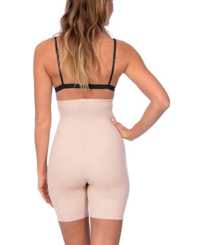 Extra High Waist Boy Short with Targeted Front Panel - Nude - CD18KIXEHW6 $35.43 Shapewear