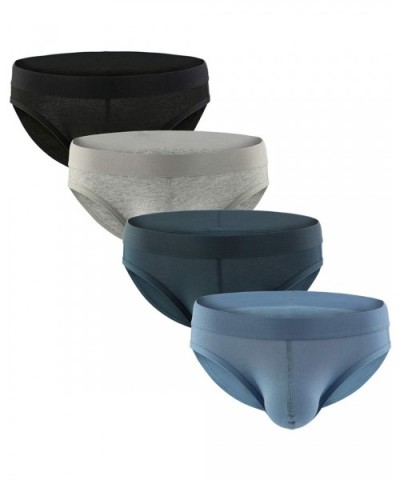 Men's Underwear Stretch Low Rise Multipack Cotton Classic Briefs - 4-pack Mixed Color D - CN18A7GLHSD $32.17 Briefs