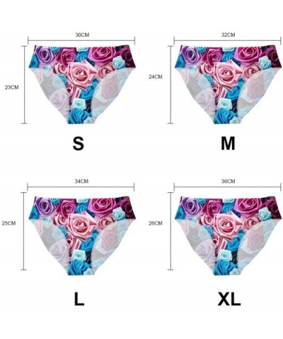 Women's Sunflower Print Breathable Hipster Underwear Brief Cool Strech Comfortable Bikini Panty - Sunflower C - CM199XEOUEG $...