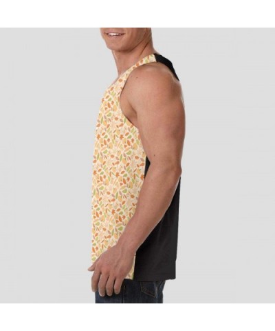 Men's Sleeveless Undershirt Summer Sweat Shirt Beachwear - Autumn - Black - CA19CIXU62U $28.92 Undershirts