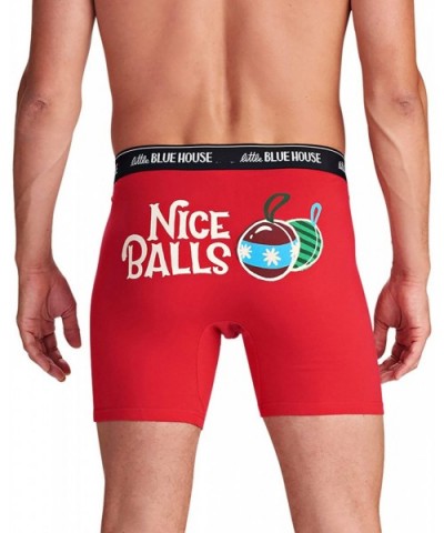 Men's Joke Boxers - Nice Balls - Ornaments - C518HAUGC7H $30.42 Boxers