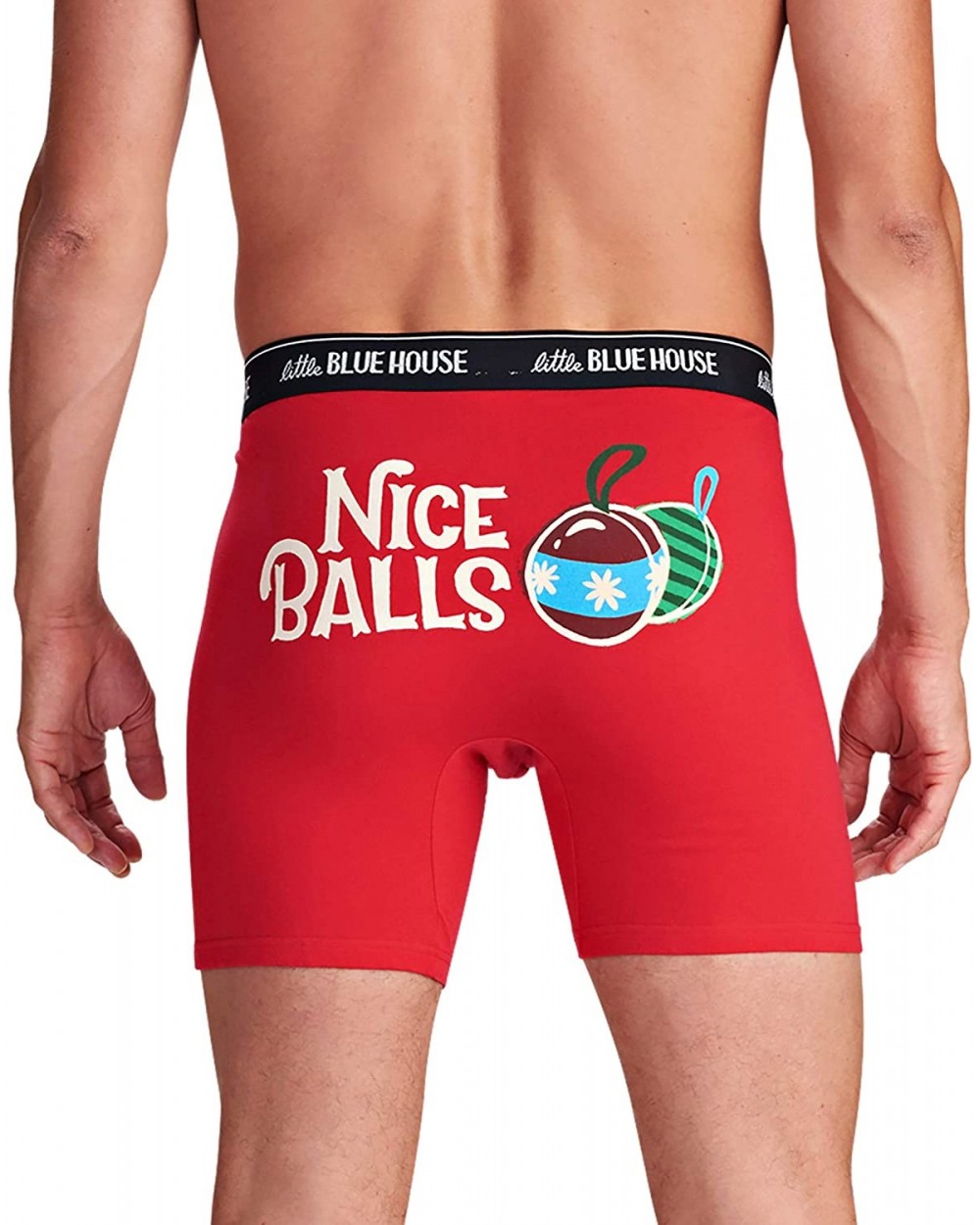 Men's Joke Boxers - Nice Balls - Ornaments - C518HAUGC7H $30.42 Boxers