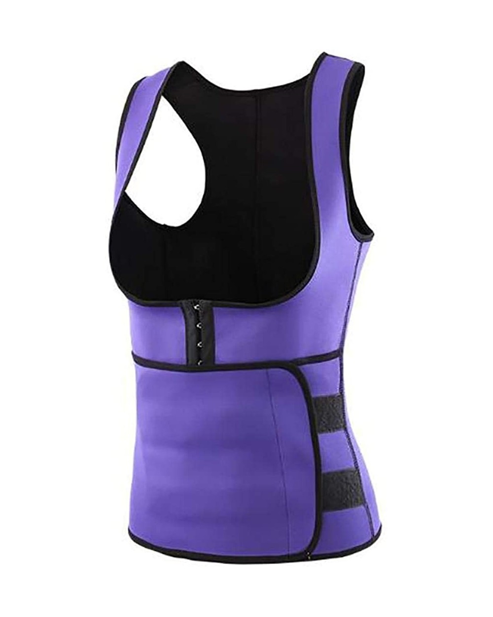 Women Shapewear Vest Abdomen Corset Waist Trimmer Belt Back Shoulder Corrector - Purple - CS18WLA8TIC $55.57 Shapewear