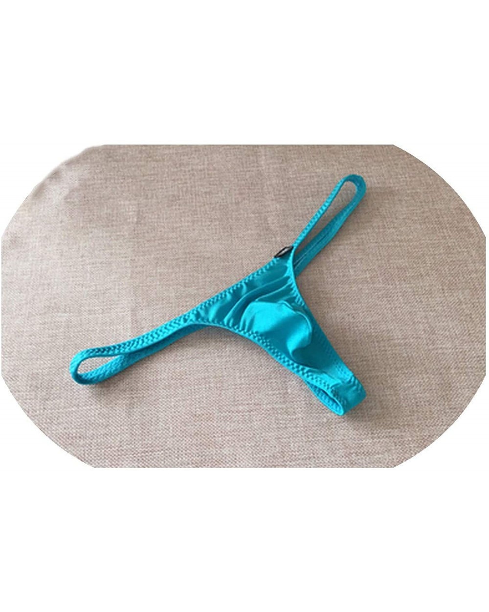 Men Pouch Underwear Fashion Nylon Man T Back G Strings Elastic Thongs Erotic - Blue - CU193HDWQ6Z $52.75 G-Strings & Thongs