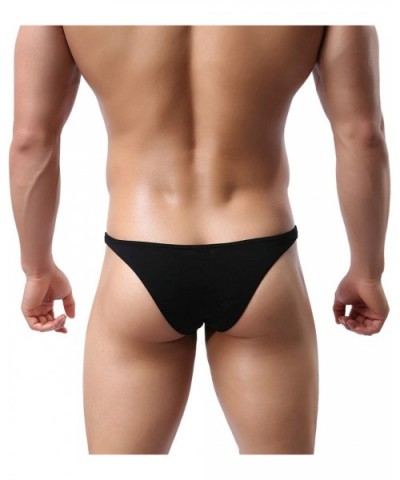 Hot Men's Thong Bikini Underwear-Men's Thong Underwear- Men's Bikini Undie- No Visilbe Lines. - White - C618NHU379A $14.24 G-...