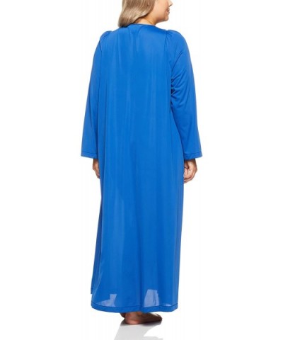 Women's Plus-Size Petals 54 Inch Sleeve Long Coat - Navy - CD12MXJE68N $67.79 Nightgowns & Sleepshirts