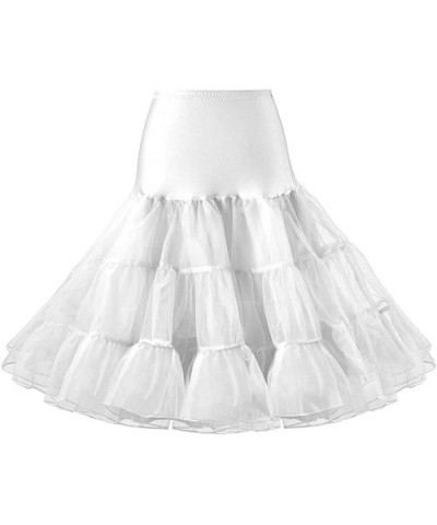 Ridory Womens Petticoat 1950s Vintage Skirts Crinoline Underskirt Slip Tutu - White - CG184UDSO60 $24.39 Slips