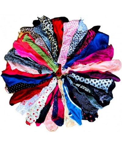 Women Underwear Panties Pack Thong G-String T-Back Lacy Tanga Assortment - 20 Pcs - CJ18O49NI4W $41.93 Panties