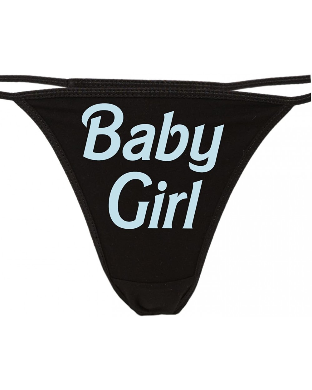 Daddy's Baby Girl Thong Underwear - Cute Panties for Daddys Princess - DDLG - Baby Pastel Blue - C9187IDAO84 $22.23 Panties