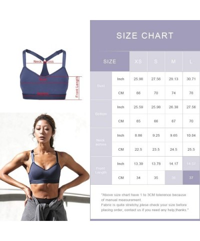 Yoga Gym Sports Bras for Women - Mini Camisole- Breathable- Soft Top Corp for Workout Fitness with Removable Padded - B0094 P...