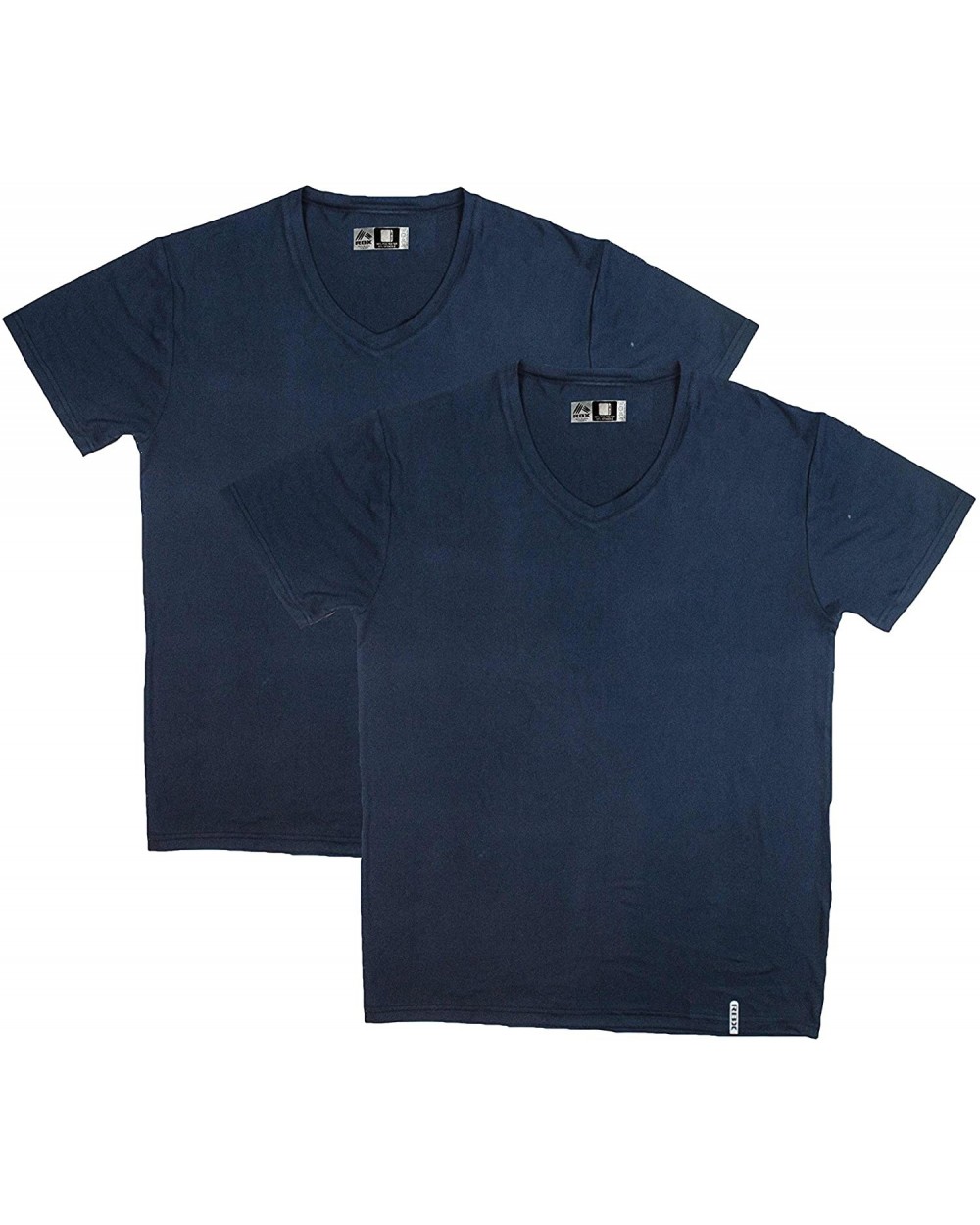 Active Men's 2-Pack Short Sleeve Ultra Soft V-Neck Undershirts - Navy - C417YZ9HIZ7 $30.62 Undershirts