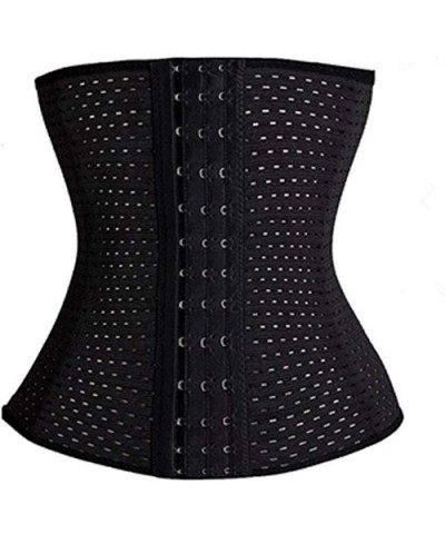 Bust Corset for Women Slim Bodysuit Waist Trainer Body Shaper Plus Black - C018NDKHYO5 $13.96 Shapewear