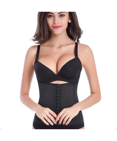 Bust Corset for Women Slim Bodysuit Waist Trainer Body Shaper Plus Black - C018NDKHYO5 $13.96 Shapewear