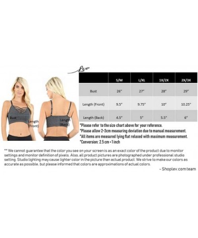 Women's Sexy Cross Strappy Wirefree Sports Bra Bralette with Removable Pads - 2pk Ashmint Ashblue - CJ18U9MTQWE $37.25 Bras