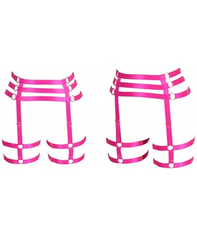 Women's Punk Harness Leggings Garter Waistline Underwear Adjusting Stockings Thigh Cage Belt Gothic Carnival Accessories - Ro...