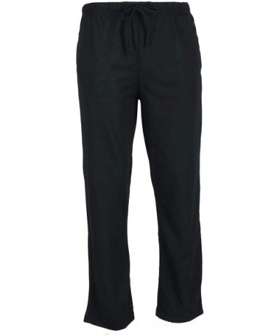 Men's Knit Tee an Lounge Pant Pajama Set - Charcoal Black - C218T4Y5KHI $35.93 Sleep Sets