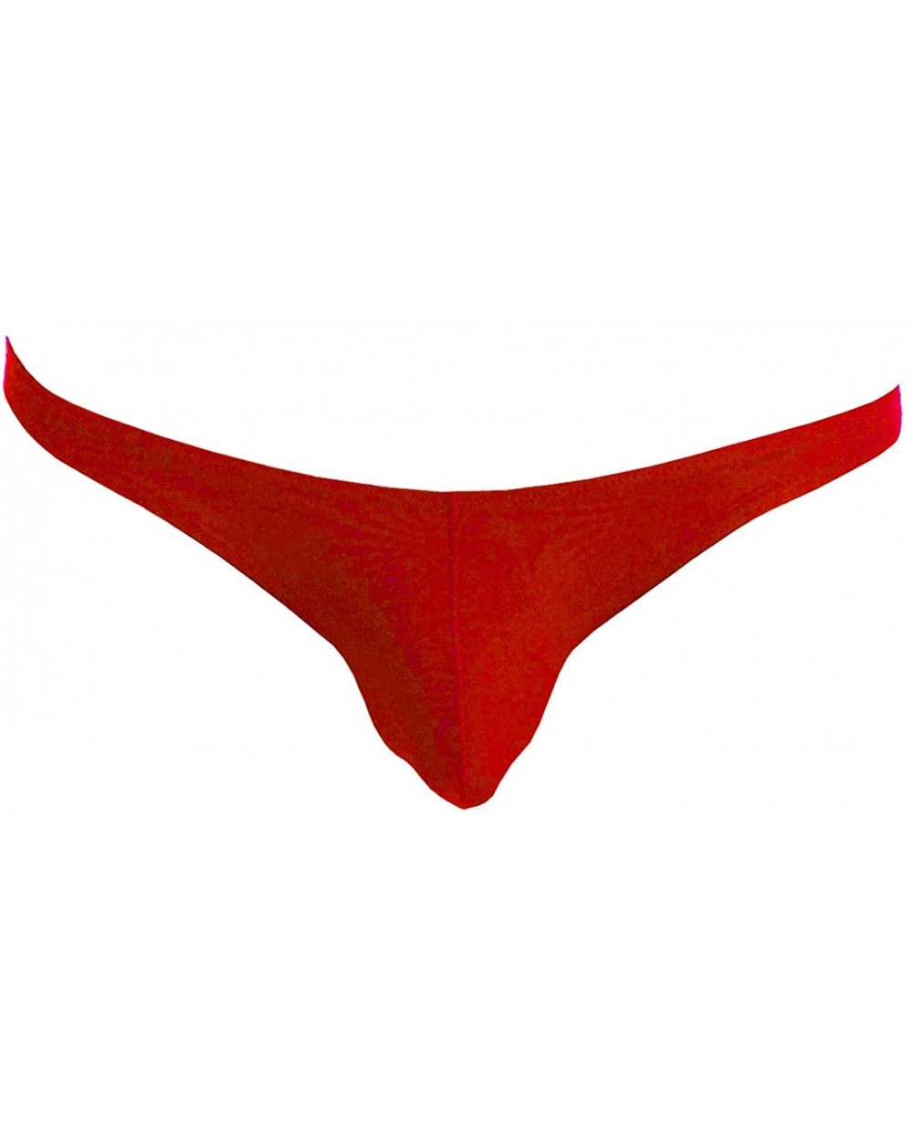 Men's Underwear Ice Silk Panties Transparent Low Waist Triangle Briefs - Red - C418DLUON72 $12.98 Briefs