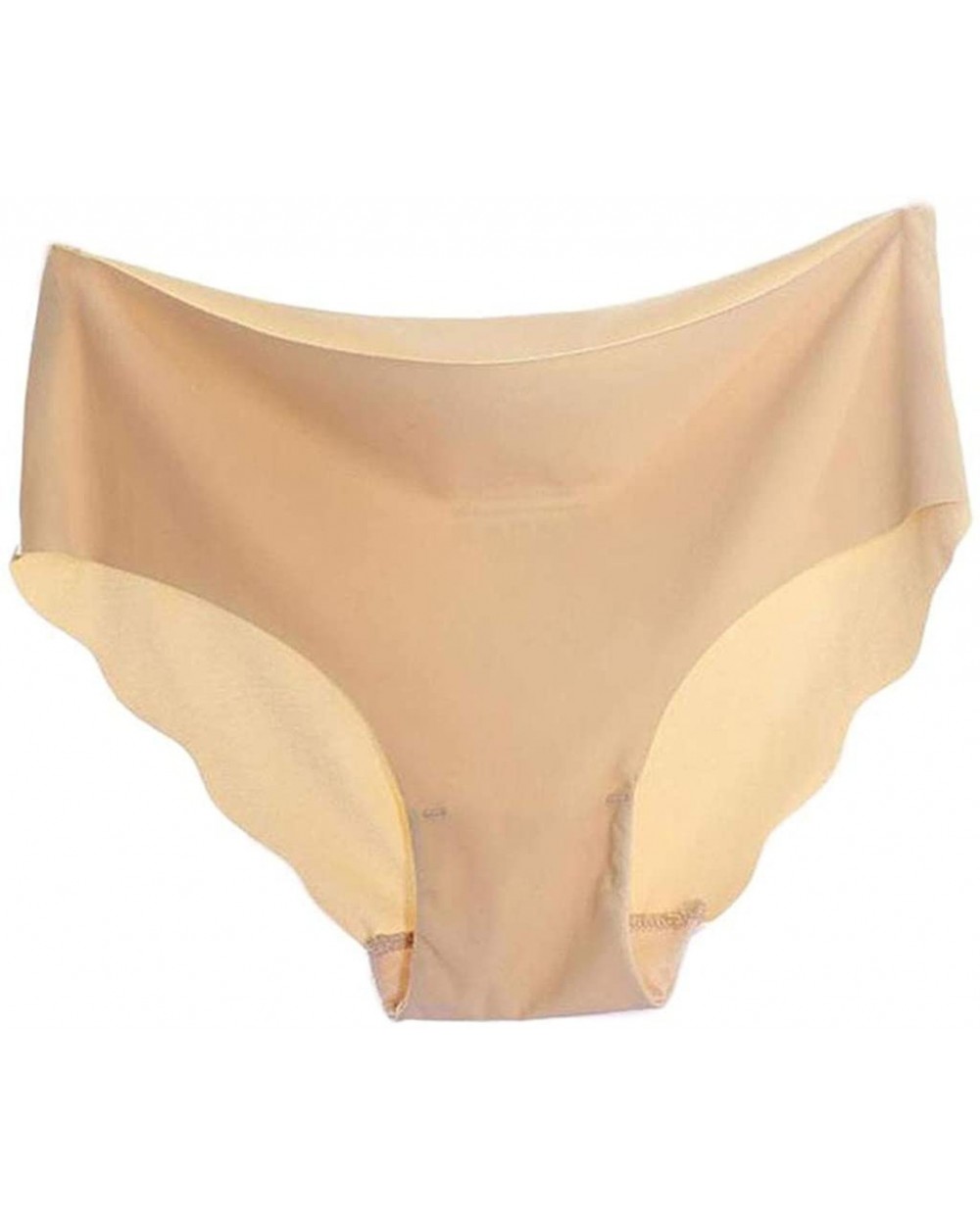 Womens Seamless Panties Underwear 4-Pack Invisible Soft Breathable Full Coverage Women Panties Briefs - 1 Pcs-khaki - CN1958G...