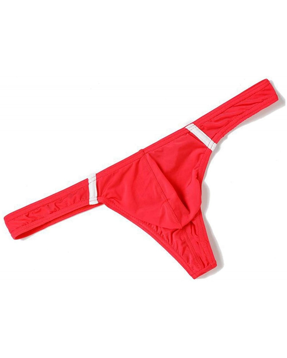 Men Sexy Thongs Homme G Strings T Back Lingerie Underwear Tangas Low Rise Solid Male Panties Cueca - E Red - C0193HCI0C0 $41....