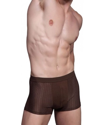 Men's Bamboo Fiber Briefs Underwear- Pack of 3 - Grey_blue_red - CZ11ROSBWZZ $40.22 Briefs