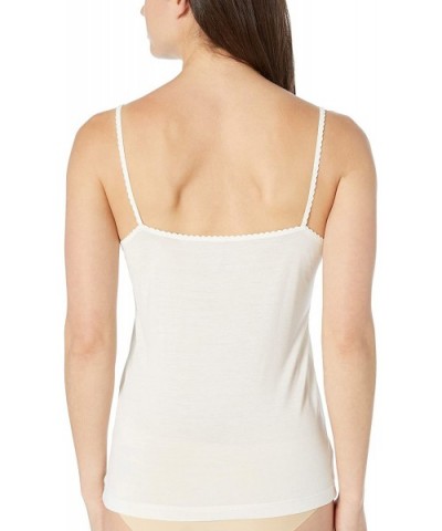 Women's Silk Camisole - Natural - CS18Q4H47RW $56.28 Camisoles & Tanks