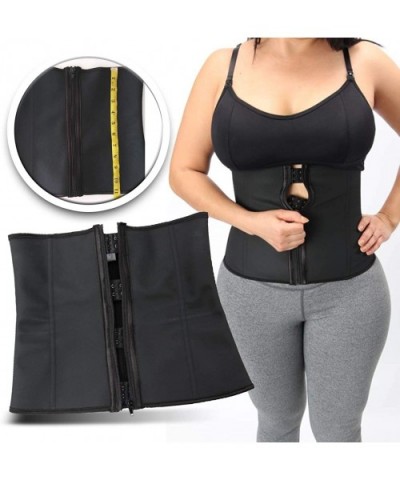 Waist Trainer Latex Cincher Zip&Hook - CW18CGOMNT4 $42.22 Shapewear