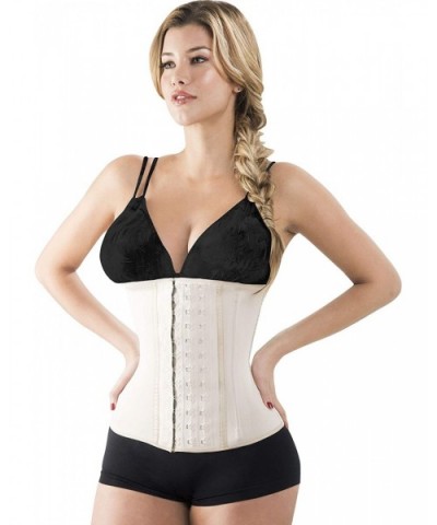 Neo Latex Waist Trainer Sauna Sports Cincher Sweat 3 Hooks Fajas Cinturilla Colombianas Reductoras 209N3 - Beige - CZ18WA68HX...