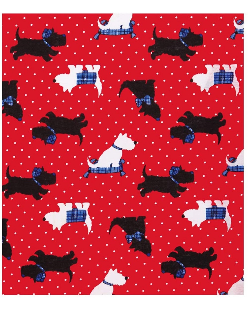 Notch Collar PJs- Color Red Scottie- Size Extra Large- Red Scottie- Size Extra Large - C4190O5Z8W5 $21.94 Sets