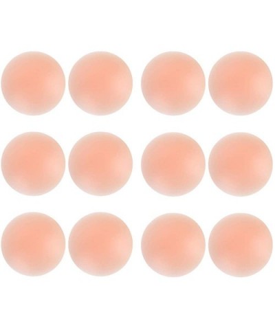 Womens Silicone Pasties Reusable Adhesive Nipple Covers Invisible Round Petal Stickers - 6 Pairs - Round - CZ18NRUTOH7 $25.31...