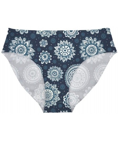 Fashion Print Women Invisible Seamless Bikini Underwear Half Back Coverage Hipster Panties - Mandala (Yq709) - CG18NNU5RCD $1...