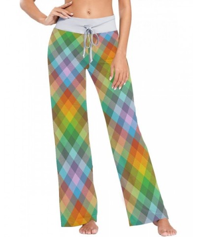 Women Pajama Pants Sleepwear Comfy Casual Palazzo Lounge Pants Wide Leg - Color 1 - C4197QMNMT0 $47.23 Bottoms