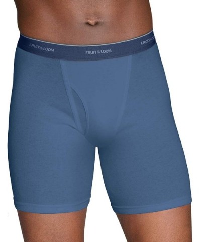 Men's No Ride Up Boxer Brief - 3 Pack - Colors May Vary - CQ111IYIEUR $16.25 Boxer Briefs