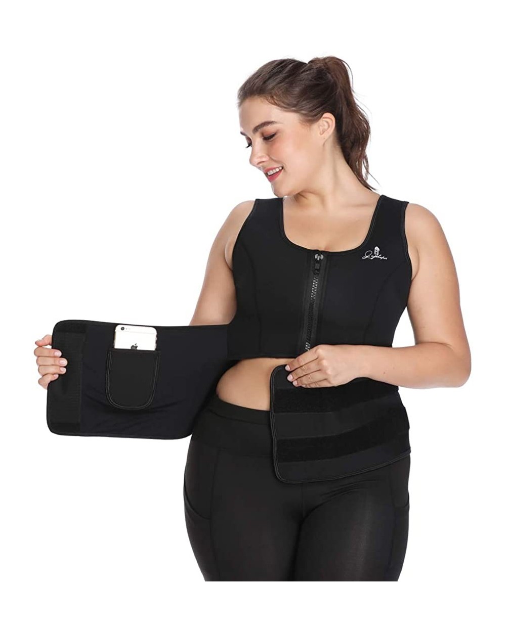 Waist Trainer Corset for Women Weight Loss Neoprene Sauna Sweat Vest Waist Cincher Body Shaper - Black-1 - CP18Q9DCUMT $46.82...